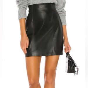 BB DAKOTA Vegan Leather Skirt